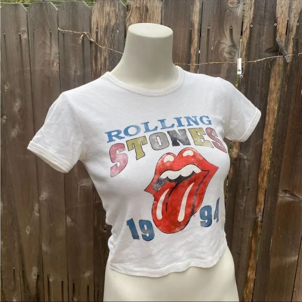 The Rolling Stones Gray Logo Tee size medium
